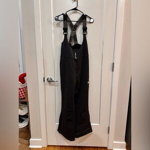 ASOS Black Ski Overalls with Logo Detail